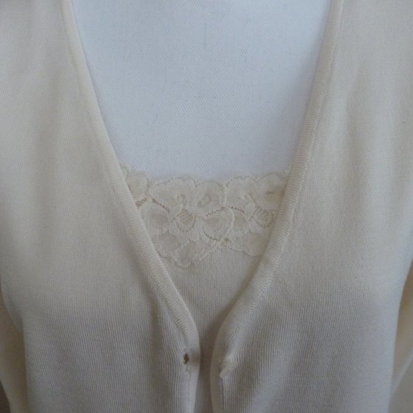 Cardigan Sweater and Sleeveless Tank EUC sz XLg - Picture 4 of 11